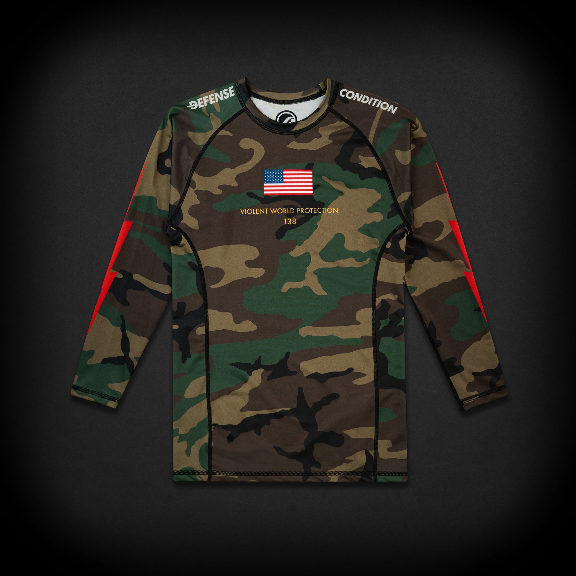 DEFCON SHOYOROLL LONGSLEEVE RASHGUARD - WOODLAND