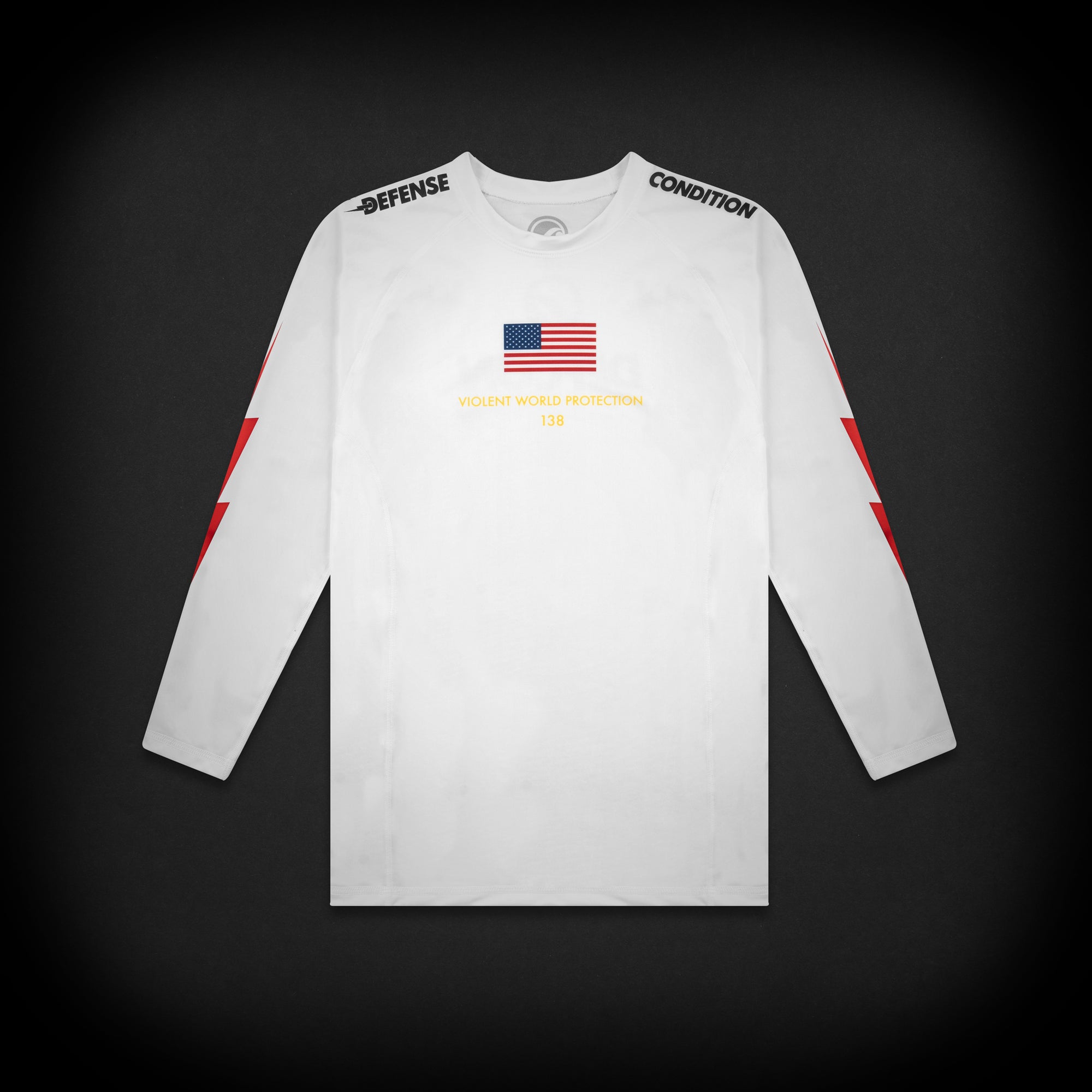 DEFCON SHOYOROLL LONGSLEEVE RASHGUARD - WHITE