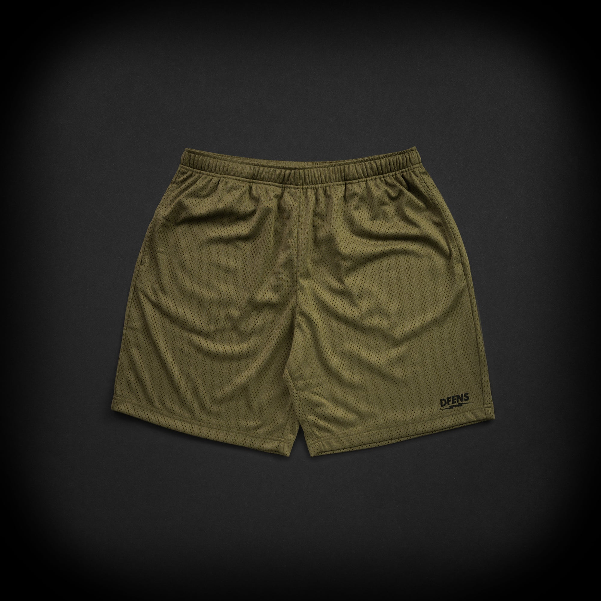 MESH SHORTS - DEFENSE- OLIVE