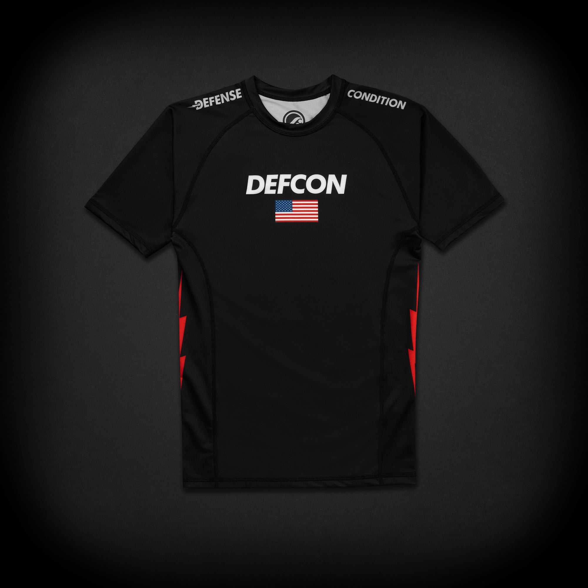 DEFCON SHOYOROLL SHORTSLEEVE RASHGUARD - BLACK