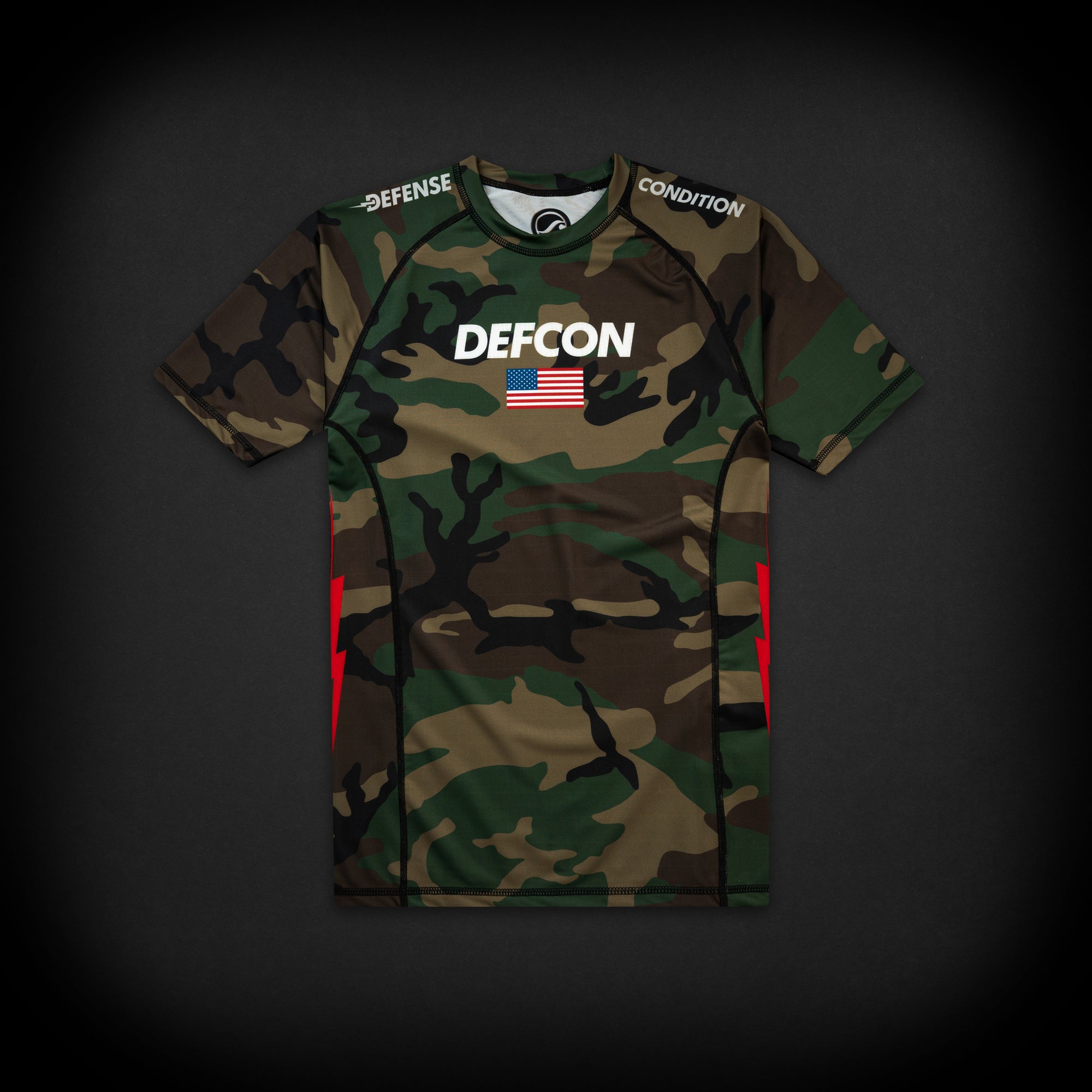 DEFCON SHOYOROLL SHORTSLEEVE RASHGUARD - WOODLAND