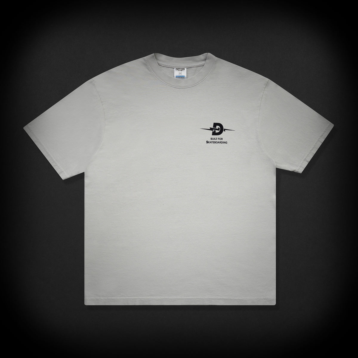 SKATE BLOCK TEE - CEMENT