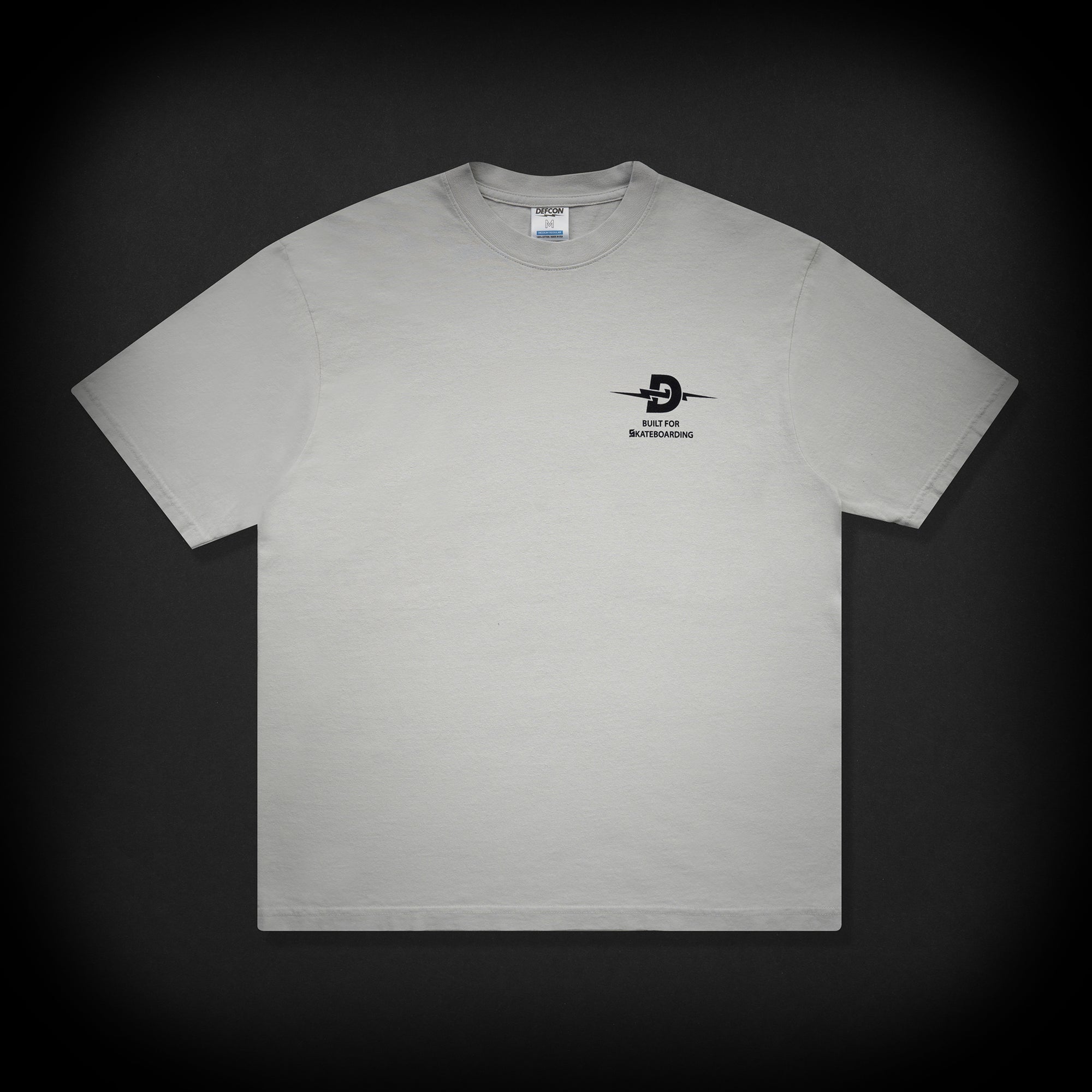 SKATE BLOCK TEE - CEMENT
