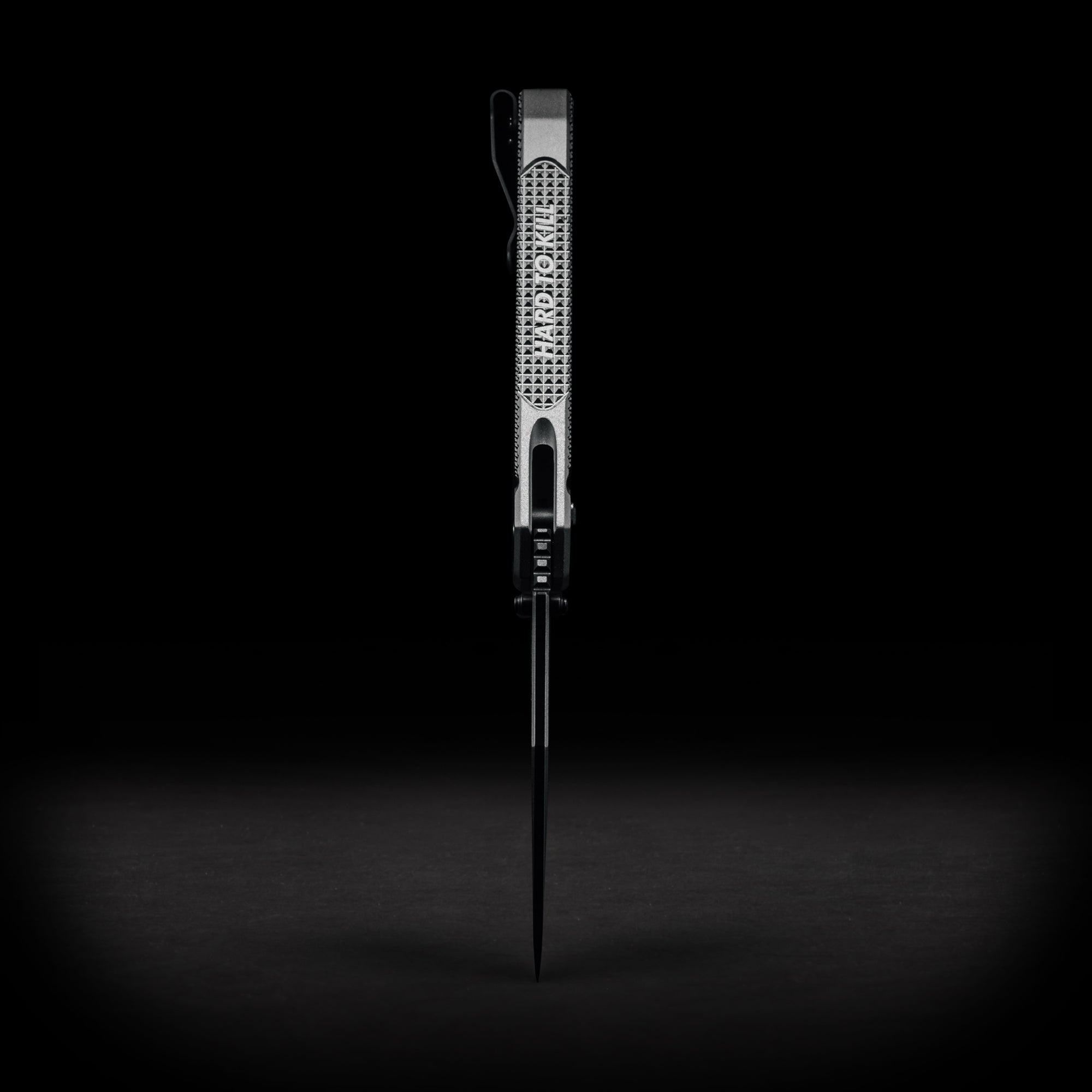 DEFCON HALF FACE BLADES CROW FOLDER KNIFE