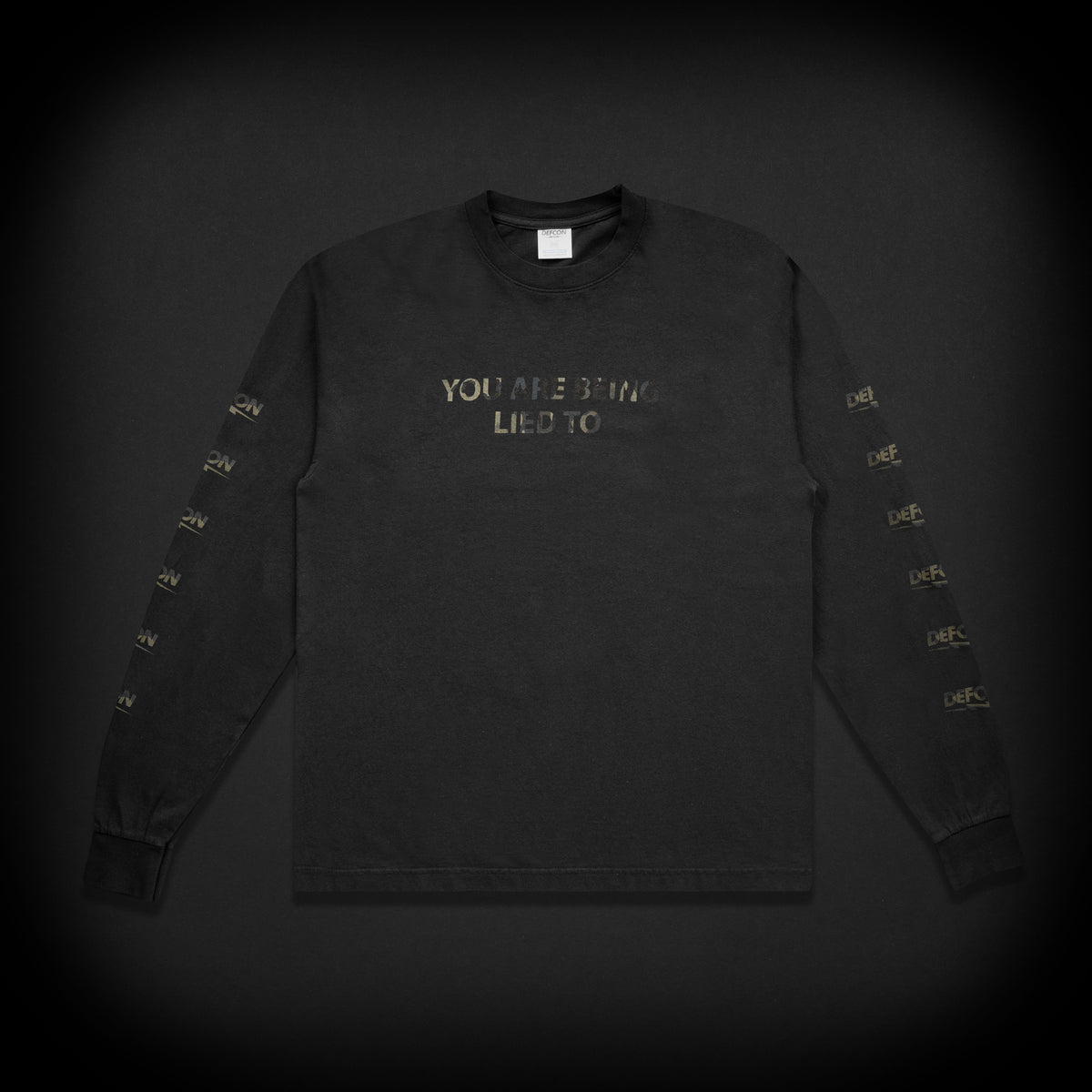 LIED TO LONG SLEEVE TEE - BLACK