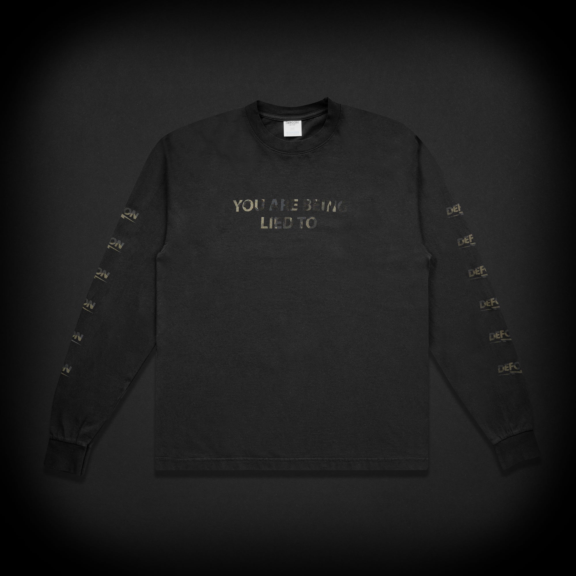 LIED TO LONG SLEEVE TEE - BLACK