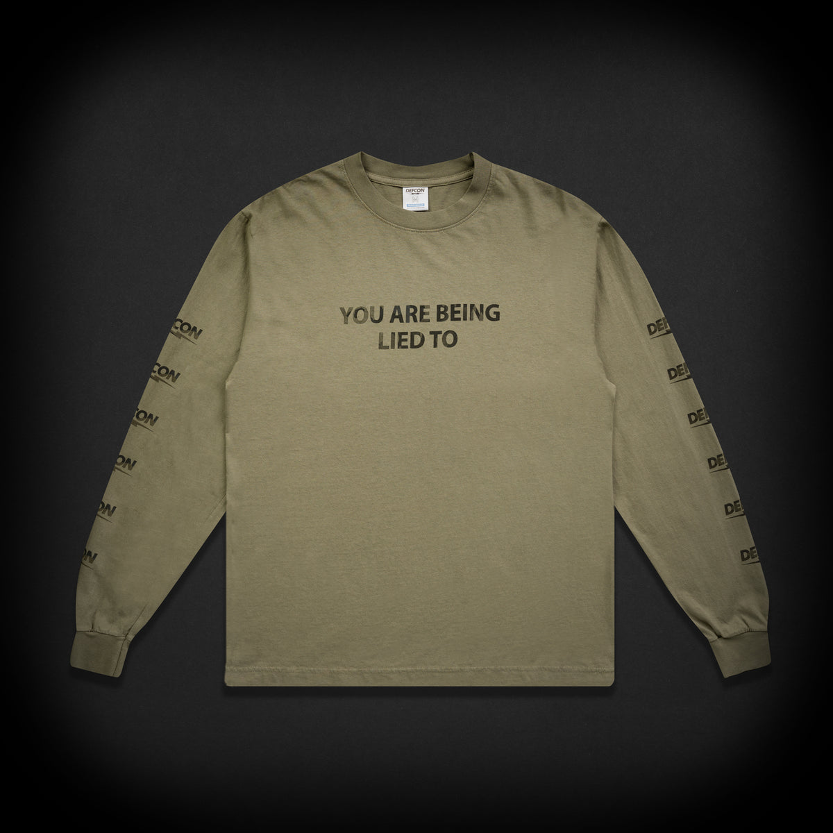 LIED TO LONG SLEEVE TEE - OLIVE