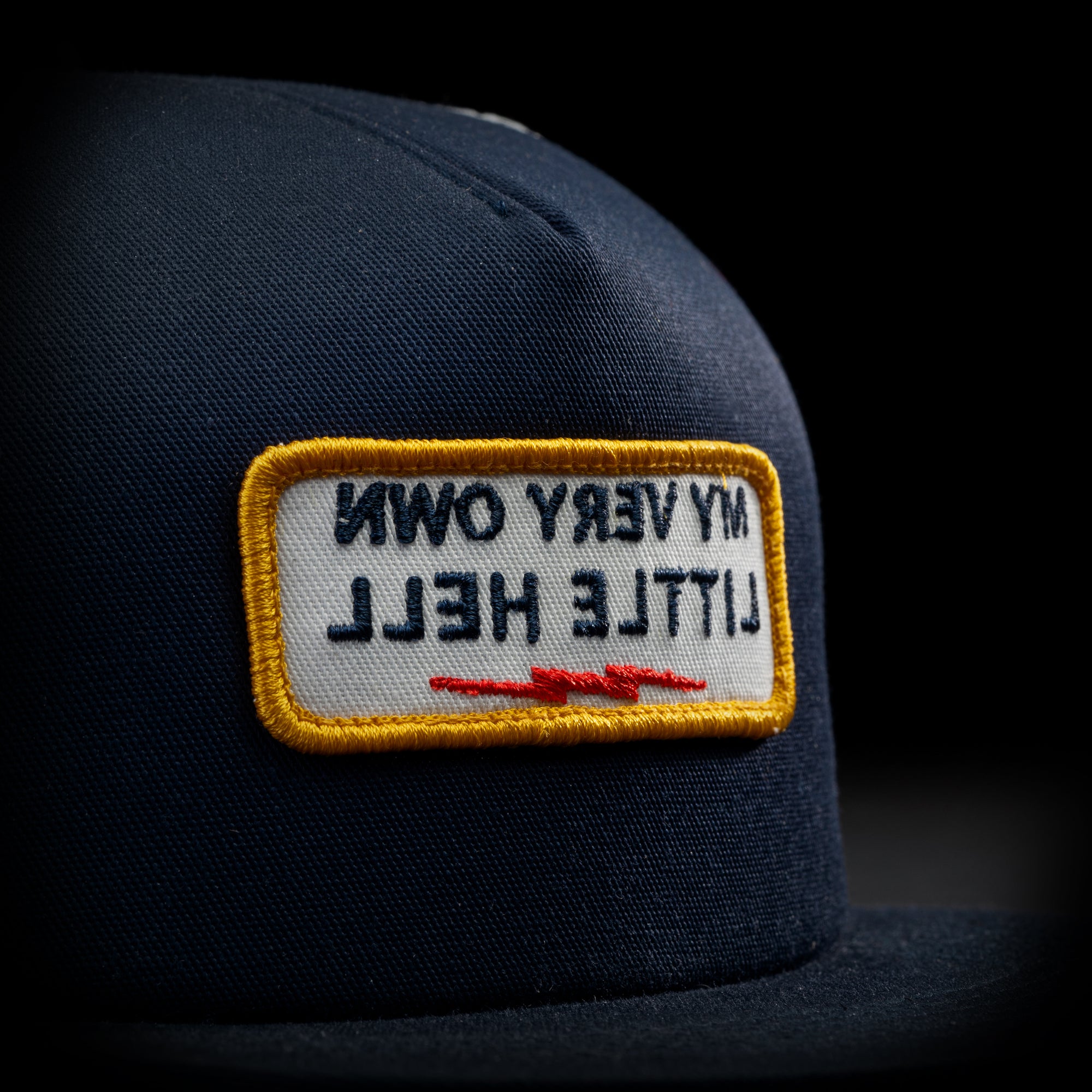 LITTLE HELL TRUCKER HAT - NAVY