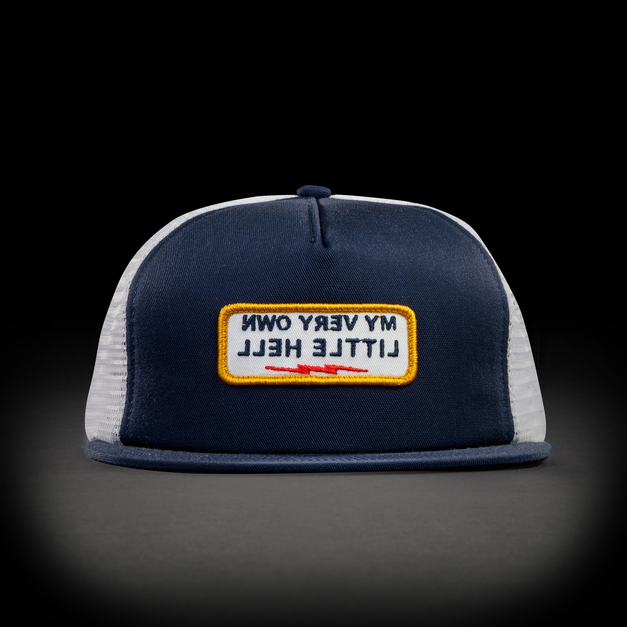 LITTLE HELL TRUCKER HAT - NAVY