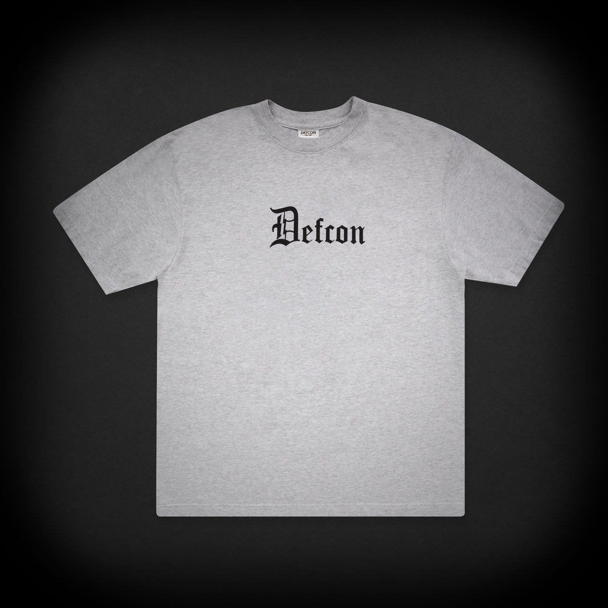 OLD ENGLISH TEE - HEATHER GREY