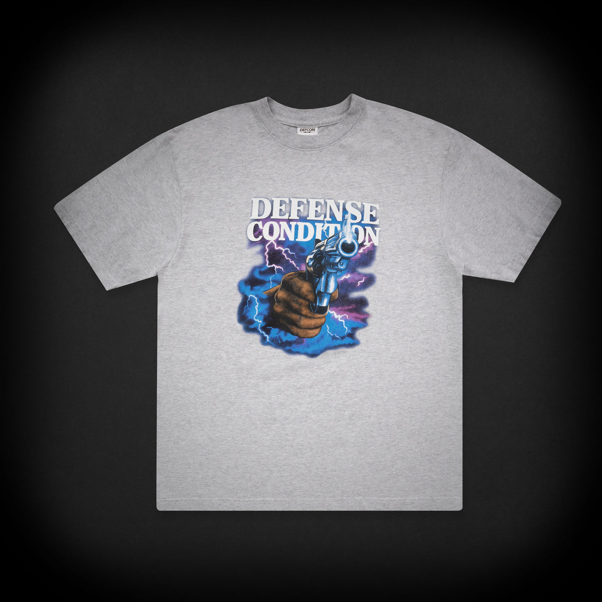 DEFENSE TEE - HEATHER GREY