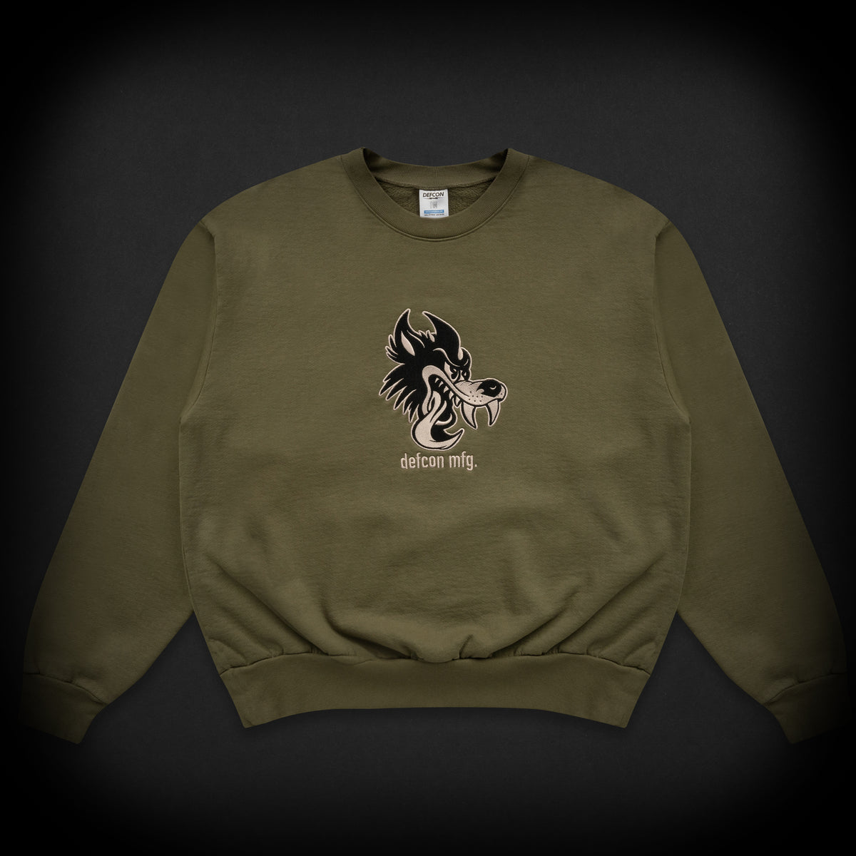 WOLF CREWNECK - WINTER MOSS