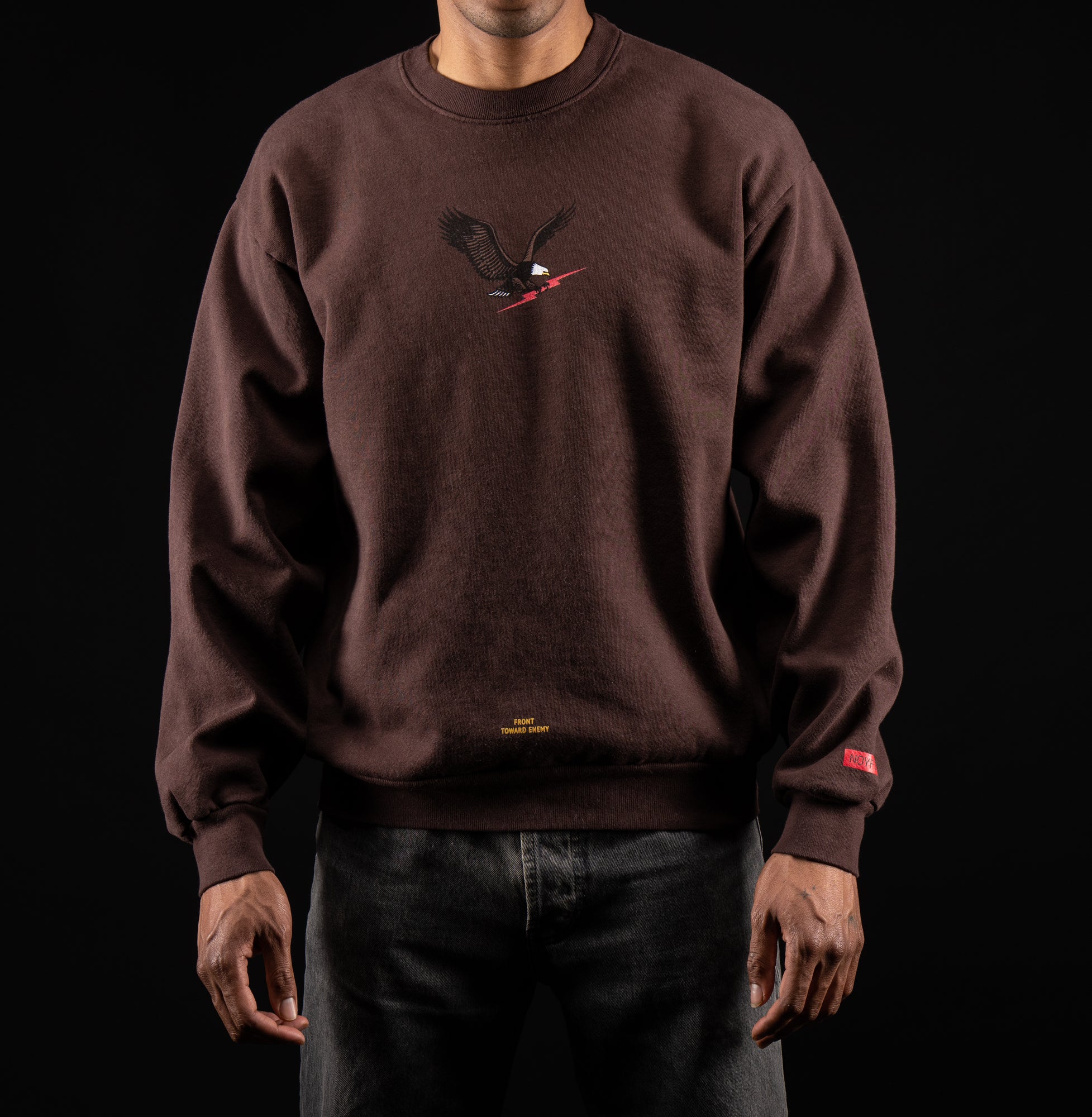 EAGLE CREWNECK - CHOCOLATE